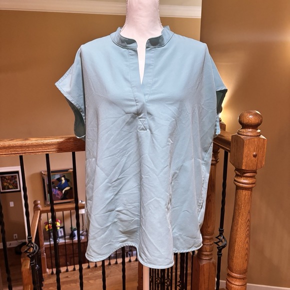 Figs Tops - FIGS Rafaela Scrub Top Women's XXL  Green Technical Collection Medical
